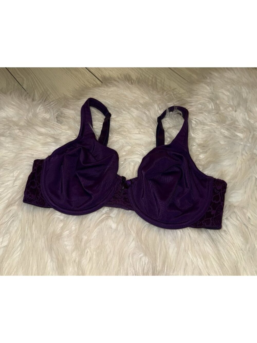 Lunaire 170-11 Luxembourg Seamless Underwire Bra Unlined Womens 36C Purple